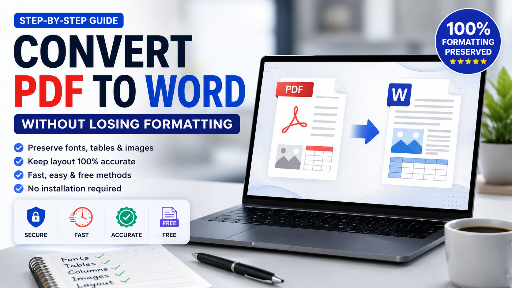 How to Convert PDF to Word Without Losing Formatting